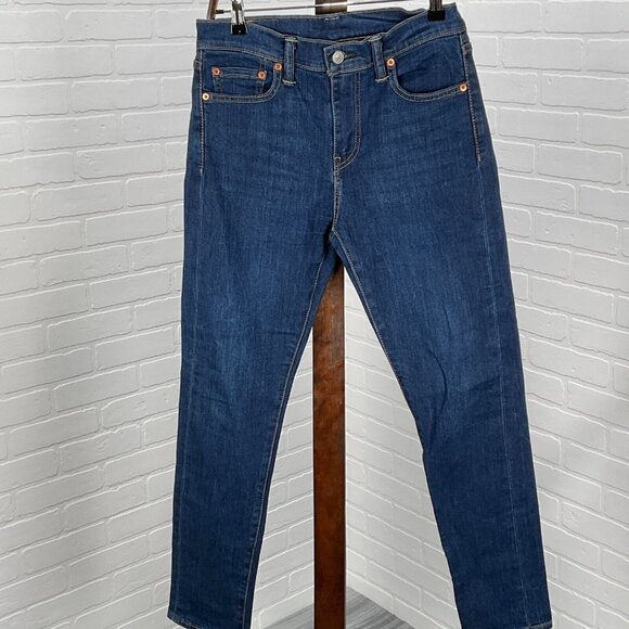 Levis 510 Jeans Men 29W x 28.5L Dark Blue Skinny Stretch Denim‎ PC9-05510-0763 - Picture 1 of 14